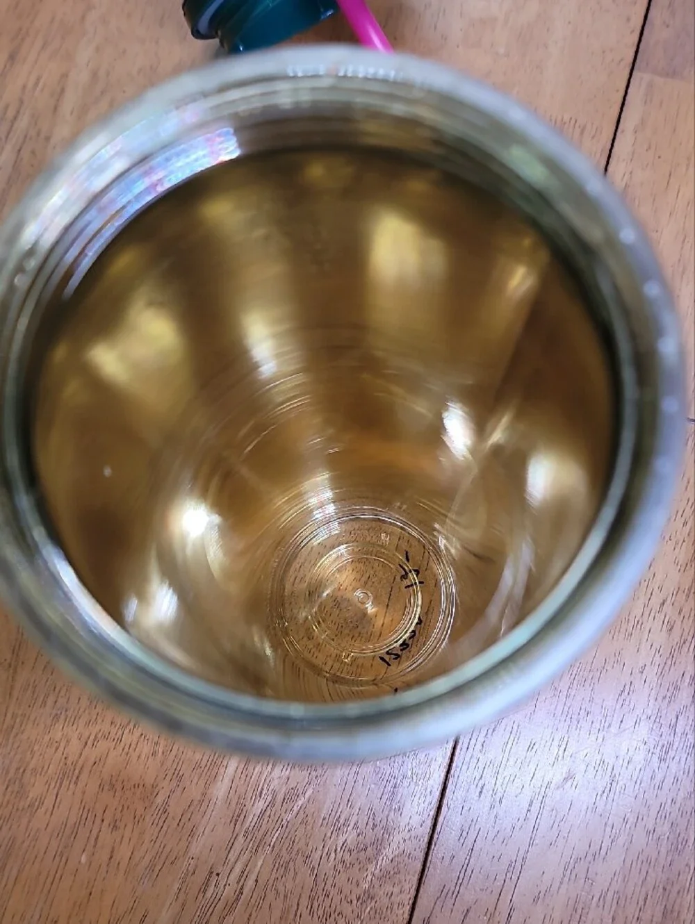 Starbucks 2024 Holiday Gold Mirror Ornament Floral cold cup tumbler (24 oz)